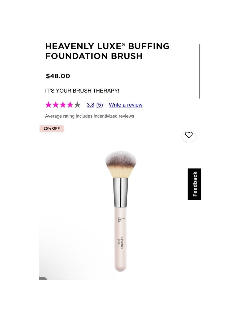 IT Cosmetics Heavenly Lux Buffing Foundation Brush